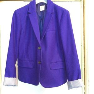 Cobalt Blue Wool Academy Blazer